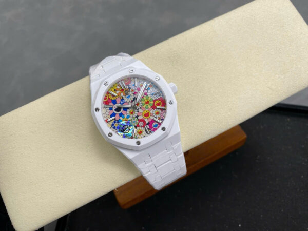 dong ho audemars piguet 15500 sunflower replica 11 vo gom trang may co thuy sy nha may aps 41mm 8